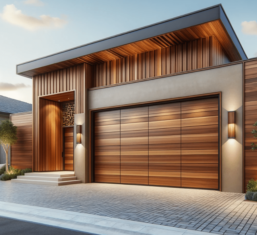 a professional technician repairing a garage door in Bradenton, FL, showcasing quality garage door repair services.